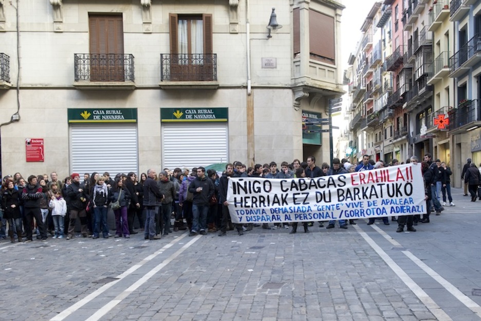 13 de abril. Se suceden las movilizaciones en diferentes puntos de Euskal Herria. En la imagen, Iruñea. (Iñigo URIZ/ARGAZKI PRESS)