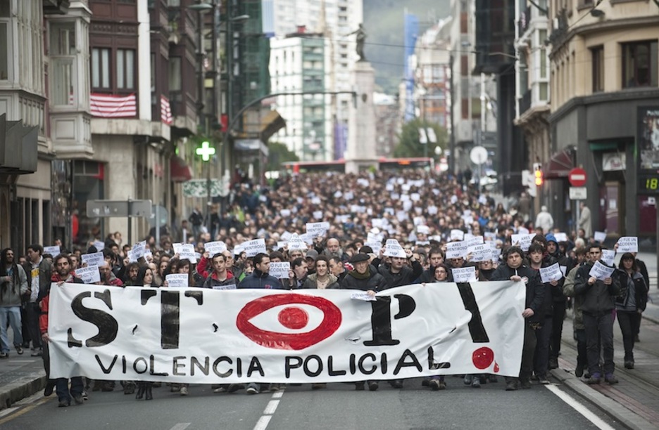21 de abril. Manifestación convocada en Bilbo por diferentes movimientos sociales, sindicales y políticos. (Jon HERNAEZ/ARGAZKI PRESS)