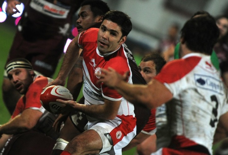 Dimitri Yachvili, durante un partido del Top 14. (Gaizka IROZ)