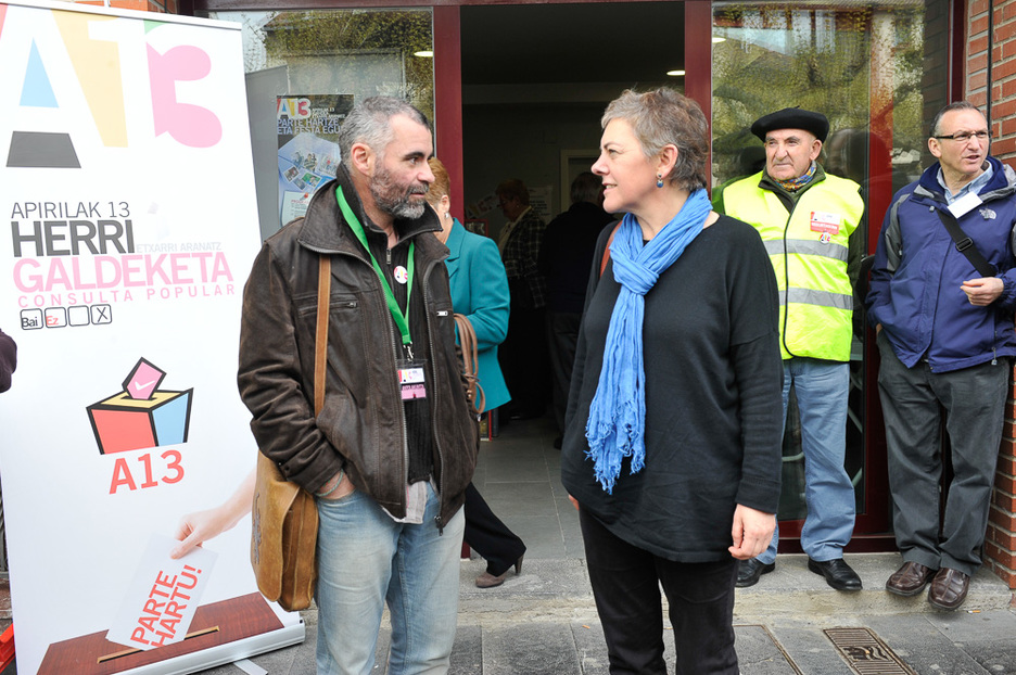 Mertxe Aizpurua, Udalbiltzako lehendakaria Etxarri Aranatzen. (Idoia ZABALETA / ARGAZKI PRESS) Mertxe Aizpurua, Udalbiltzako lehendakaria Etxarri Aranatzen. (Idoia ZABALETA / ARGAZKI PRESS)