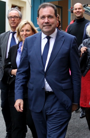 Max Brisson, Biarrizko alkatetzarako UMPko hautagaia. (Bob EDME)