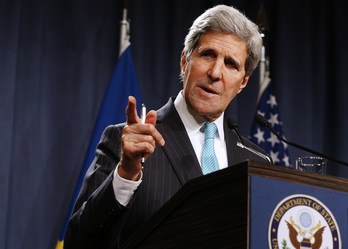 Kerry. (Jim BOURGH / AFP)