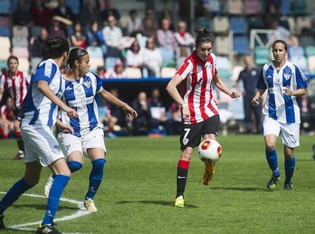 Nekane, partidaren une batean. (Luis JAUREGIALTZO/ARGAZKI PRESS)