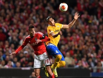 Un momento del partido entre Benfica y Juventus. (Francisco LEONG/AFP)