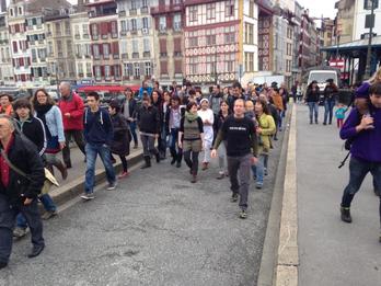 Baionan Gure Esku Dagoren spotaren grabaketa.