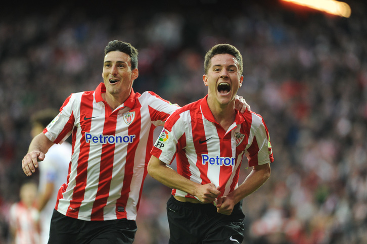 Herrera ha marcado el tercer gol del Athletic. (Marisol RAMIREZ / ARGAZKI PRESS)