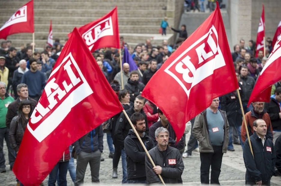 LABen manifestazioa Gasteizen. (Juanan RUIZ/ARGAZKI PRESS)