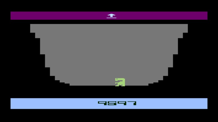 ET estralurtarraren Atari 2600 bideokontsolarako sortutako jokoaren irudi bat.