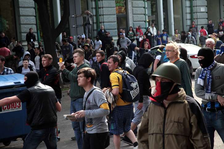 Los disturbios se han trasladado a las calles de Odessa. (AFP)