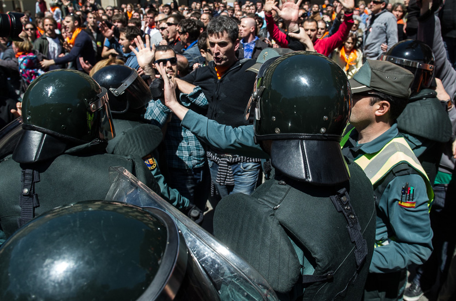 Sotaren atxiloketaren unea. (Jagoba MANTEROLA / ARGAZKI PRESS)