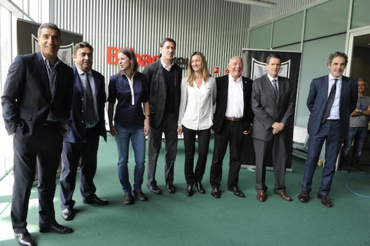 El nuevo Consejo de Administración del Bilbao Basket. (ARGAZKI PRESS)