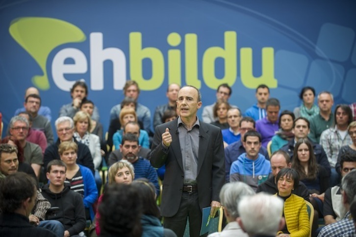 Josu Juaristi comenzará su campaña con un acto esta tarde en Iruñea. (Juanan RUIZ / ARGAZKI PRESS)