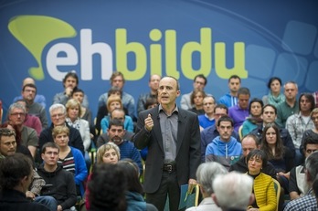 Josu Juaristi comenzará su campaña con un acto esta tarde en Iruñea. (Juanan RUIZ / ARGAZKI PRESS)