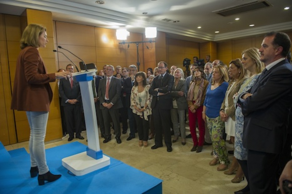 PPk Gasteizko hotel batean egin du kanpaina hasierako ekitaldia. (Juanan RUIZ/ARGAZKI PRESS)