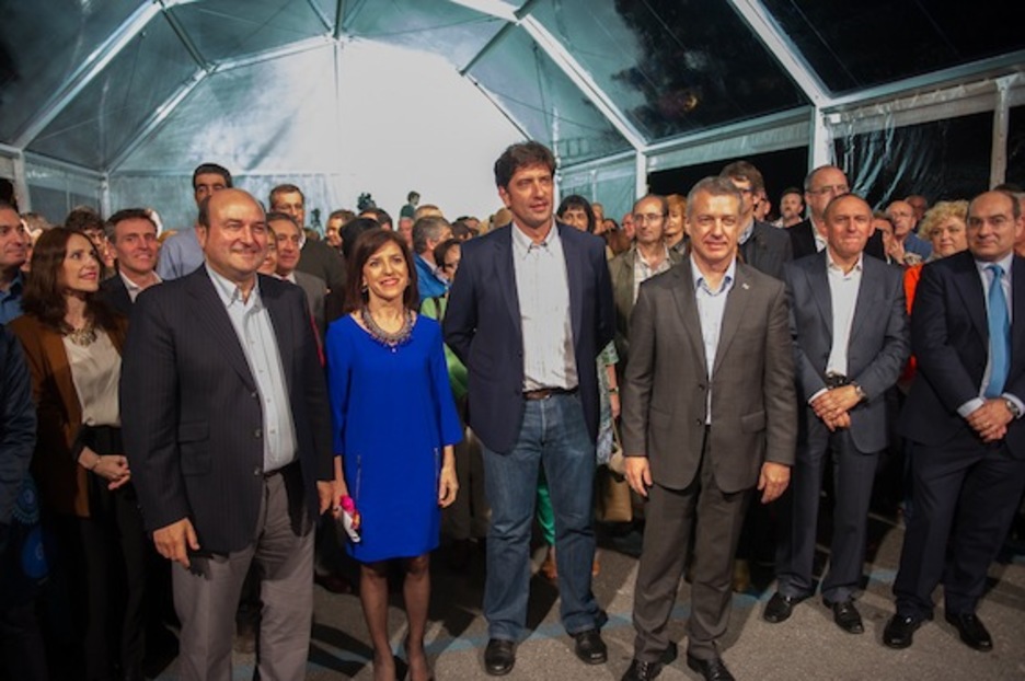 EAJk Hondarribian egin du kanpaina hasierako ekitaldi nagusia. (Andoni CANELLADA/ARGAZKI PRESS)