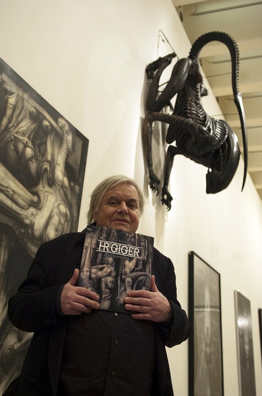 Giger, en 2011 en la exposición dedicada a él en el Kursaal. (Juan Carlos RUIZ/ARGAZKI PRESS)