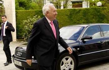 García-Margallo, durante una visita anterior a Gasteiz. (Raul BOGAJO/ARGAZKI PRESS)