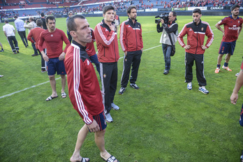 Puñal negarrez partida bukaeran. (Jagoba MANTEROLA / ARGAZKI PRESS)