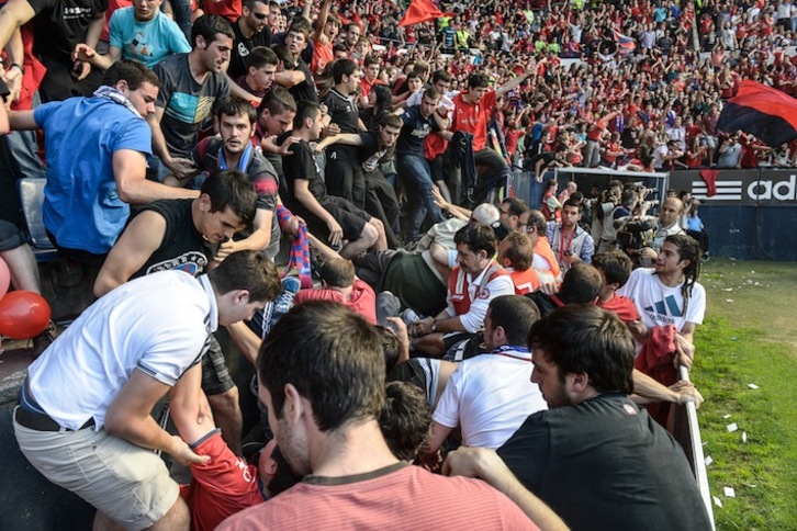 Imagen tomada instantes después de la avalancha. (Jagoba MANTEROLA/ARGAZKI PRESS)