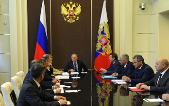 El presidente ruso, Vladimir Putin, ha encabezado una reunión del Consejo de Seguridad Nacional. (Mikhail KLIMENTYEV/AFP PHOTO) 