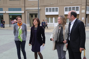 Uxue Barkos Izaskun Bilbao babesten izan da, Lizarran. (EAJ)