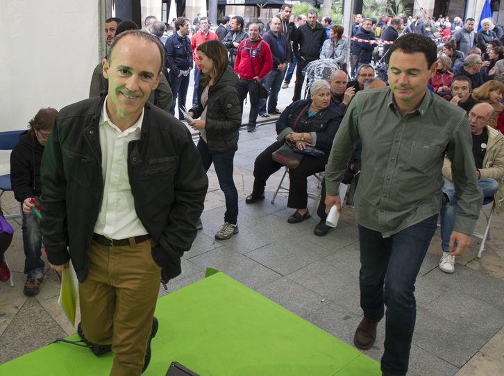 Juaristi durante el acto celebrado el viernes en Bilbo. (Monika DEL VALLE / ARGAZKI PRESS)