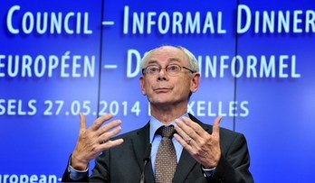 Van Rompuy ha señalado que contactará con todos los grupos para decidir el nuevo presidente de la Comisión. (Georges GOBET/AFP)