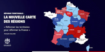 Nuevo mapa regional propuesto por el presidente Hllande. (www.elysee.fr)