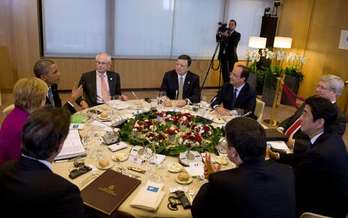 Cumbre del G-7, celebrada la pasada noche en Bruselas. (Alain JOCARD/AFP)