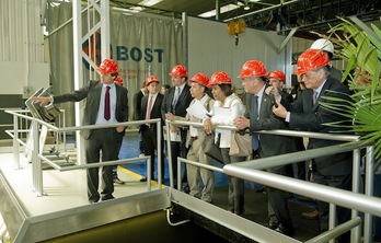 Visita a las instalaciones de la empresa Bost, en Asteasu. (Juan Carlos RUIZ/ARGAZKI PRESS)