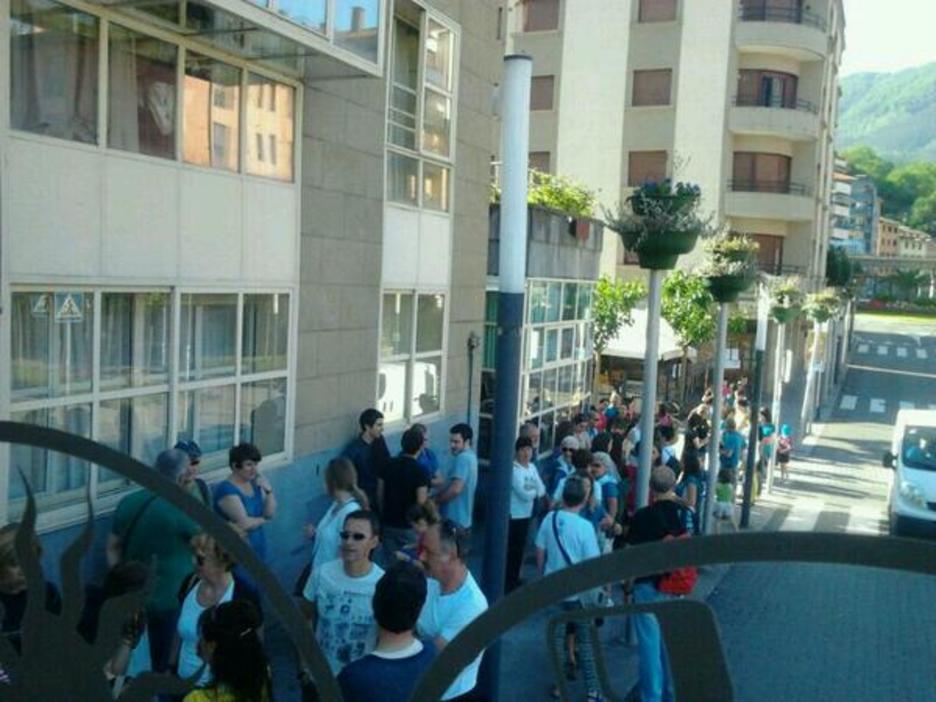 Elgoibartarrak martxan. (@ManexAltuna) Elgoibartarrak martxan. (@ManexAltuna)