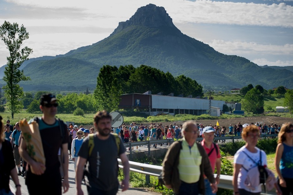 Bonita estampa en Lizarragabengoa, con Beriain al fondo. (Iñigo URIZ/ARGAZKI PRESS) Bonita estampa en Lizarragabengoa, con Beriain al fondo. (Iñigo URIZ/ARGAZKI PRESS)