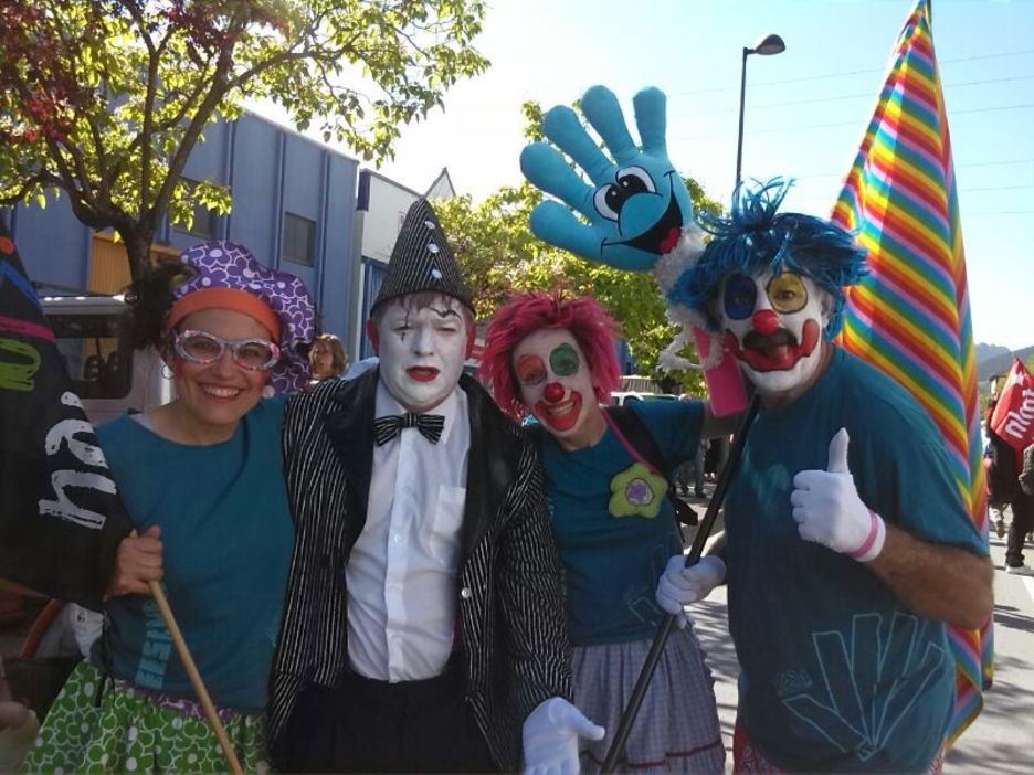 Takolo, Pirritx, Porrotx y Marimotots en Lazkao. (Oihana UGARTE) Takolo, Pirritx, Porrotx y Marimotots en Lazkao. (Oihana UGARTE)