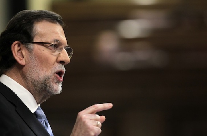 El presidente del Gobierno español, Mariano Rajoy, en una intervención anterior. (J. DANAE/ARGAZKI PRESS)