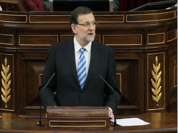 Intervención de Mariano Rajoy en el Congreso español. (Congreso.es)