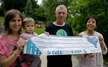  Lehen hazia jartzetik 52. kilometroa eskuz lotzera iritsi dira idiazabaldarrak