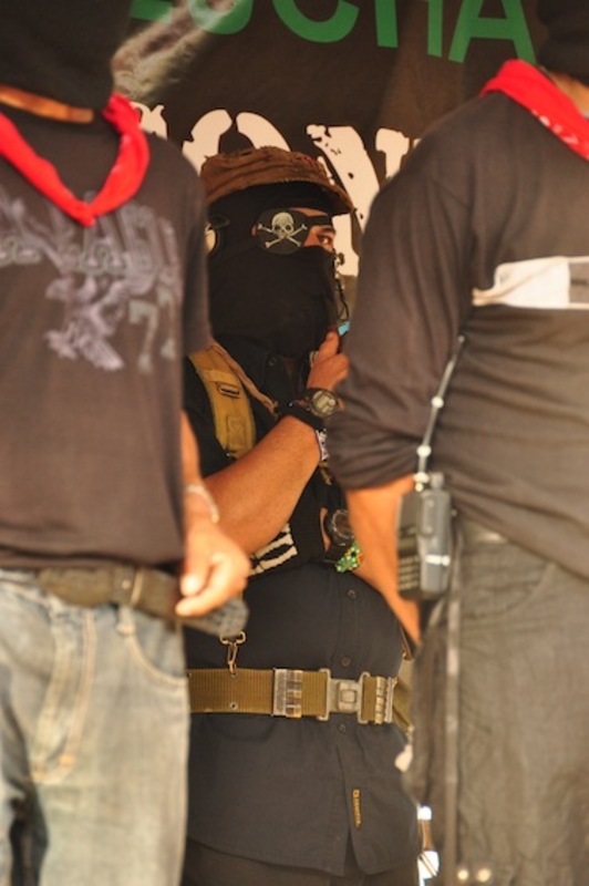 El subcomandante Marcos, en La Realidad. (Oskar HERNANDO)