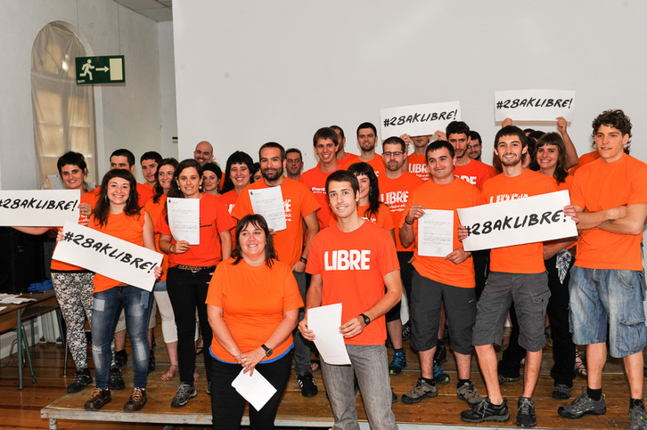 Los jóvenes imputados han comparecido en Iruñea. (Idoia ZABALETA / ARGAZKI PRESS)