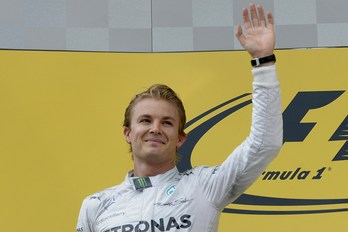 Rosberg garaipena ospatzen. (Christof STACHE / AFP)