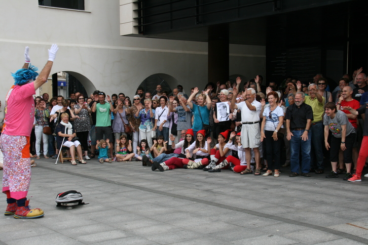 Lasarte-Oriako herritar ugari izan ziren agerraldian.