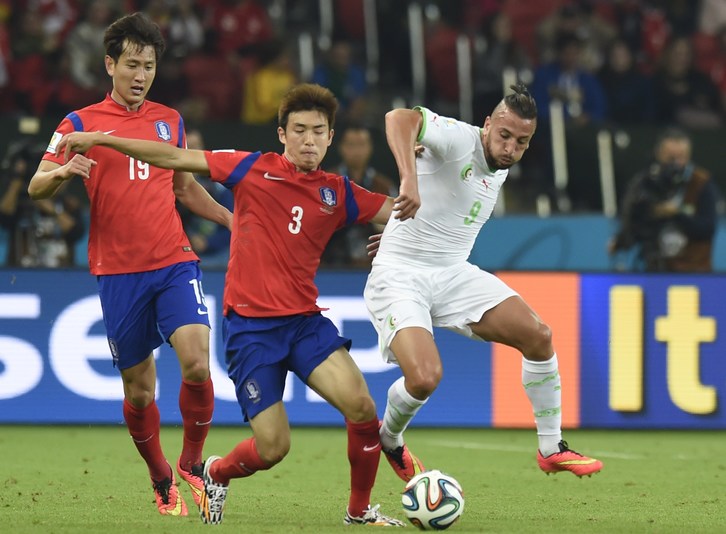 Argelia se ha impuesto a Corea del Sur. (Philippe DESMAZES /AFP)