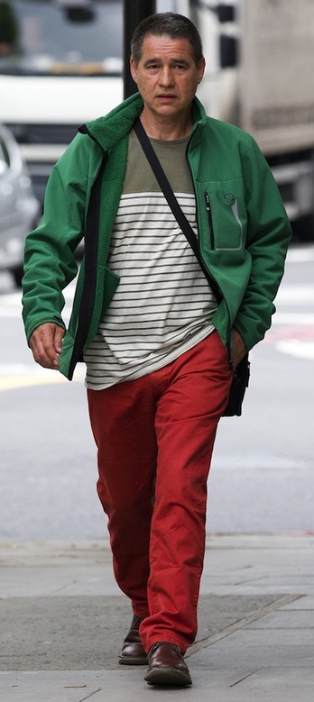 Antton Troitiño, a su llegada a la Corte de Westminster. (Justin TALLIS/AFP) 