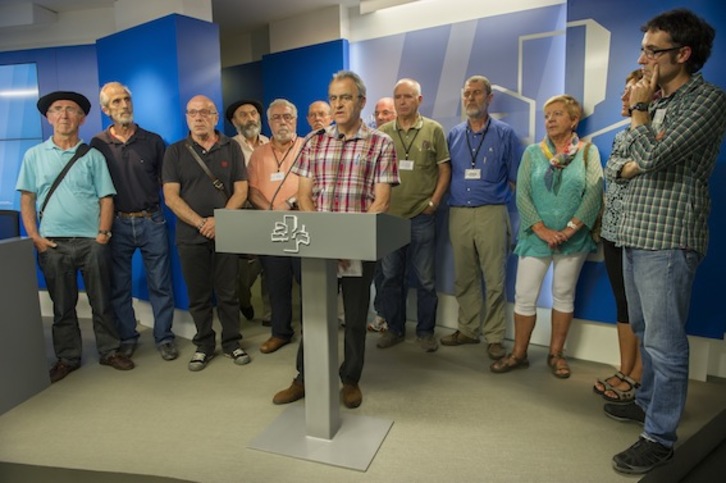 Comparecencia de Egiari Zor, Martxoak 3 y Goldatu en el Parlamento de Gasteiz. (Juanan RUIZ/ARGAZKI PRESS)