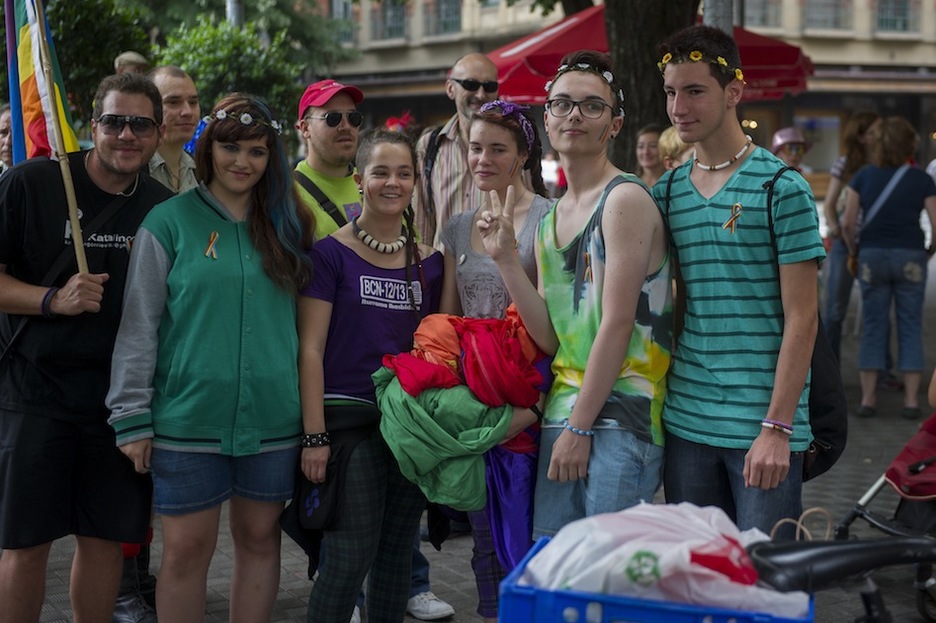 Manifestazio koloretsua izan da Iruñekoa. (Juanan RUIZ/ARGAZKI PRESS)