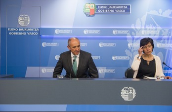 Josu Erkoreka y Estefanía Beltrán de Heredia. (Juanan RUIZ/ARGAZKI PRESS)