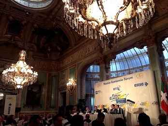 Ortuzar ha sido el invitado en el desayuno del Forum Europa de Madrid. (EAJ-PNV)