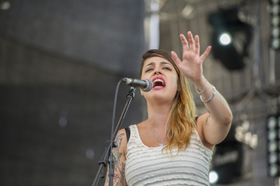 Tania de Sousak bere disko berria aurkeztu du Donostiako ikusleen aurrean. (Gorka RUBIO/ARGAZKI PRESS) Tania de Sousak bere disko berria aurkeztu du Donostiako ikusleen aurrean. (Gorka RUBIO/ARGAZKI PRESS)