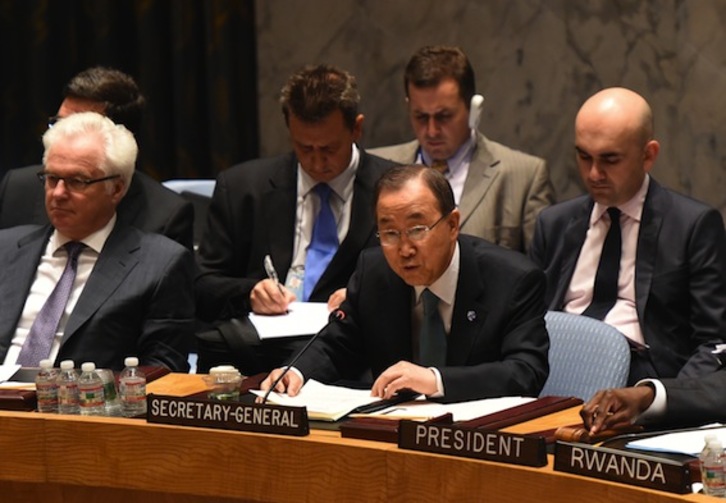 El secretario general de la ONU, Ban Ki-moon. (Don EMMERT/AFP PHOTO)