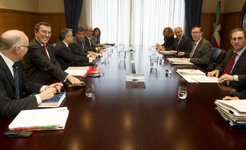 Imagen de archivo de una reunión del Consejo Vasco de Finanzas. (
