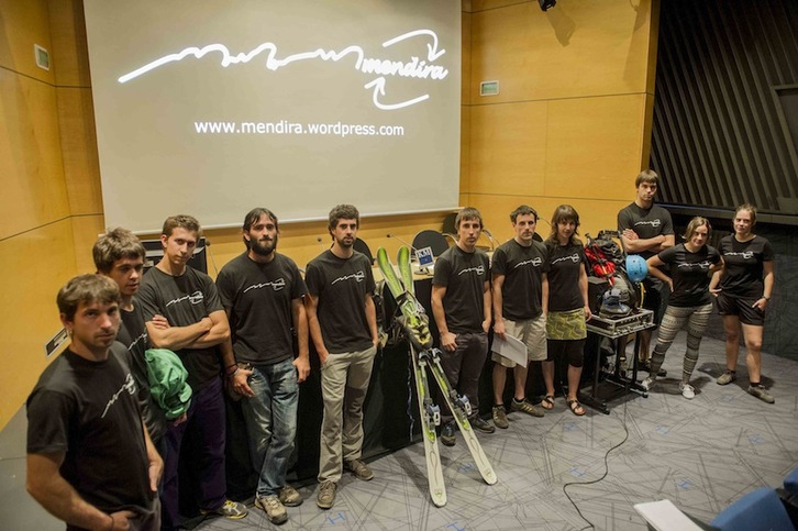 Naturarekin zerikusia duten kirolariak izan dira ‘Mendira’ ekimenaren aurkezpenean.(Gorka RUBIO/ARGAZKI PRESS)